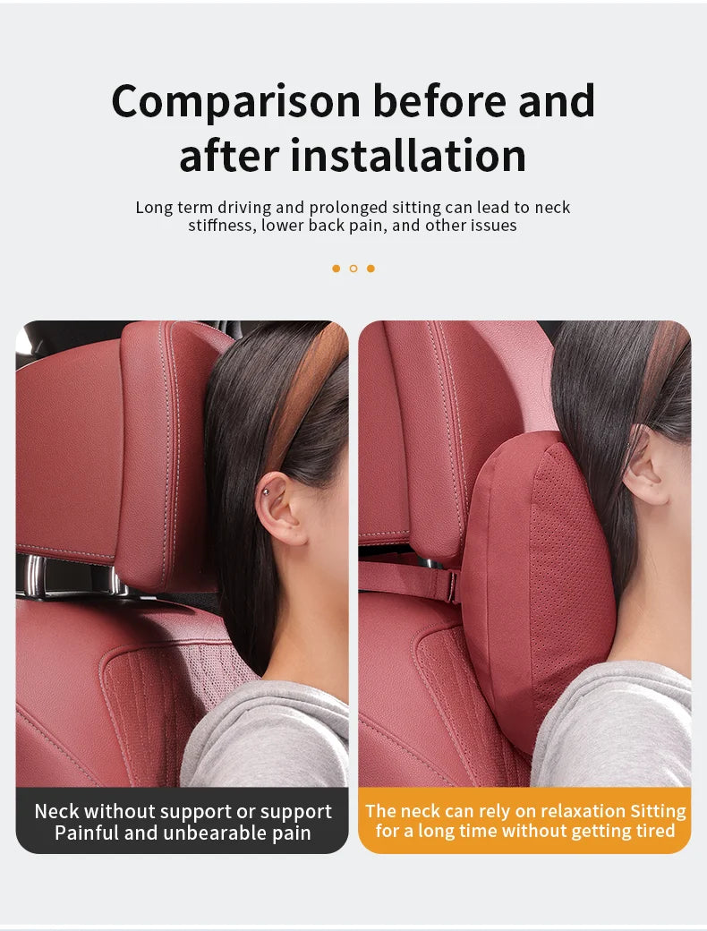 For Holden Commodore Monaro Trailblazer Badge Emblem Colorado Captiva Car Headrest Neck Support Seat Lumbar Cushion Neck Pillow