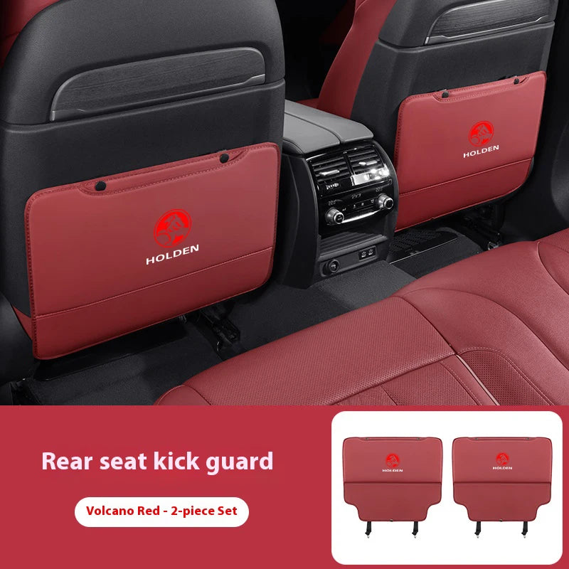 Car Seat Back Protection Anti-Kick Pad Rear Seat Storage Bag For Holden Commodore Monaro Trailblazer Badge Emblem Colorado