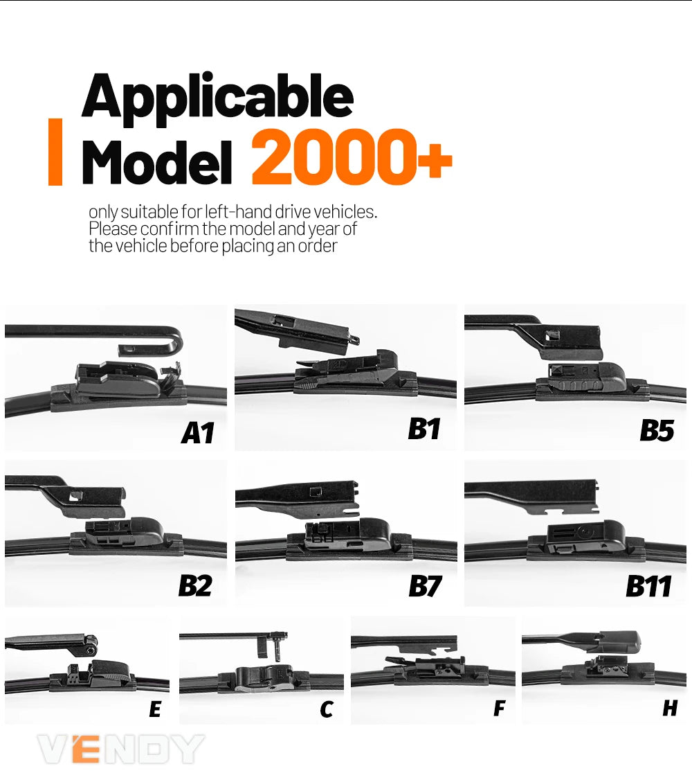 For Holden Commodore VE VF 2006-2017 2007 2008 2009 2010 2011 2012 2014 2pcs Front Windshield Wiper Blades Windscreen Wipers