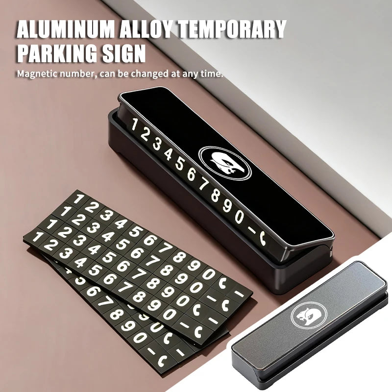 Aluminum Alloy Car Temporary Parking Telephone Sign Number Card Plate For Holden Colorado Commodore Hsv Cruze Captiva VT VX VU