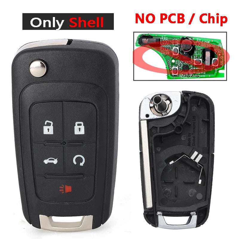 KEYECU AU 433MHz for Holden Commodore VF 2013 2014 2015 2016 2017 Proximity Keyless Remote Key Fob & Shell ID46 Chip
