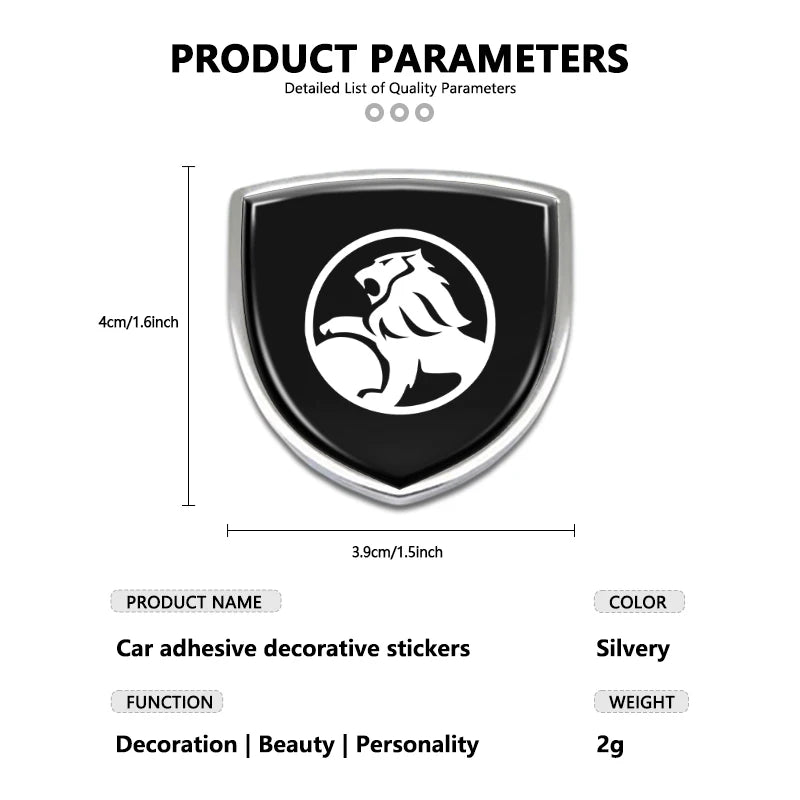 3D Metal Car Trunk Window Side Emblem Badge Decal Sticker For Holden Colorado Captiva Commodor VT VX VU VY VZ HSV Astra